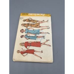 Simplicity 9906 Vintage 1970s Dress Pattern Size 12 Bust 34